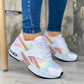 50% OFF TODAY ONLY - Women's Platform Sneakers Lace Up With Colors