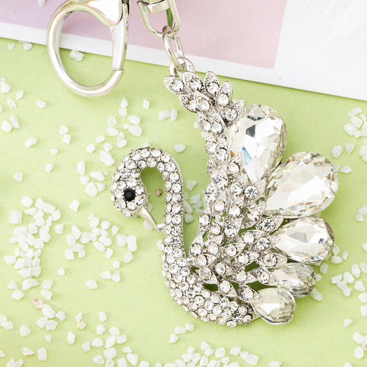 Creative Diamond Swan Keychain