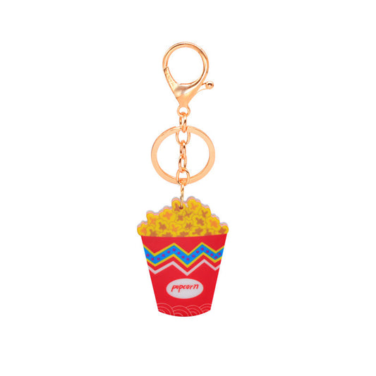 Acrylic Acrylic Fun Popcorn Keychain