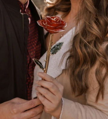 24k Gold Plated Roses❤️- Cerulean