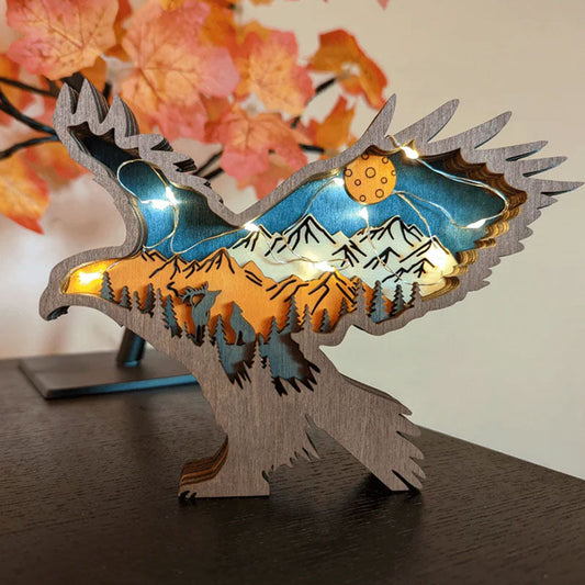 Wooden Animal LED Decoration