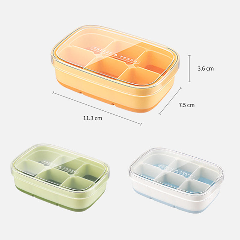 Mini Bread Ice Tray - 6 Grids