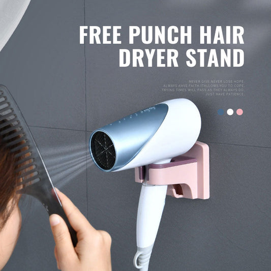 Free Punch Hair Dryer Stand