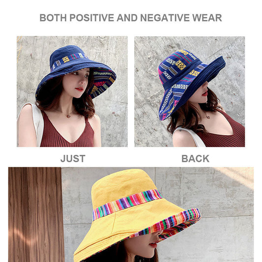 Wide Brim Cotton Summer Hat