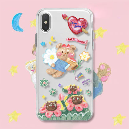 Transparent Soft Protective Case for Girls Women