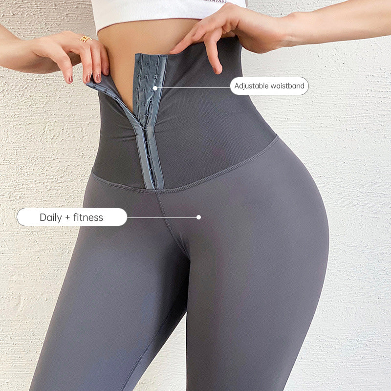 Women's Adjustable Waist Corset Belt Leggings