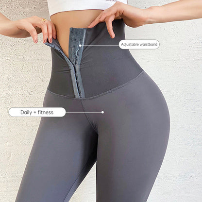 Women's Adjustable Waist Corset Belt Leggings