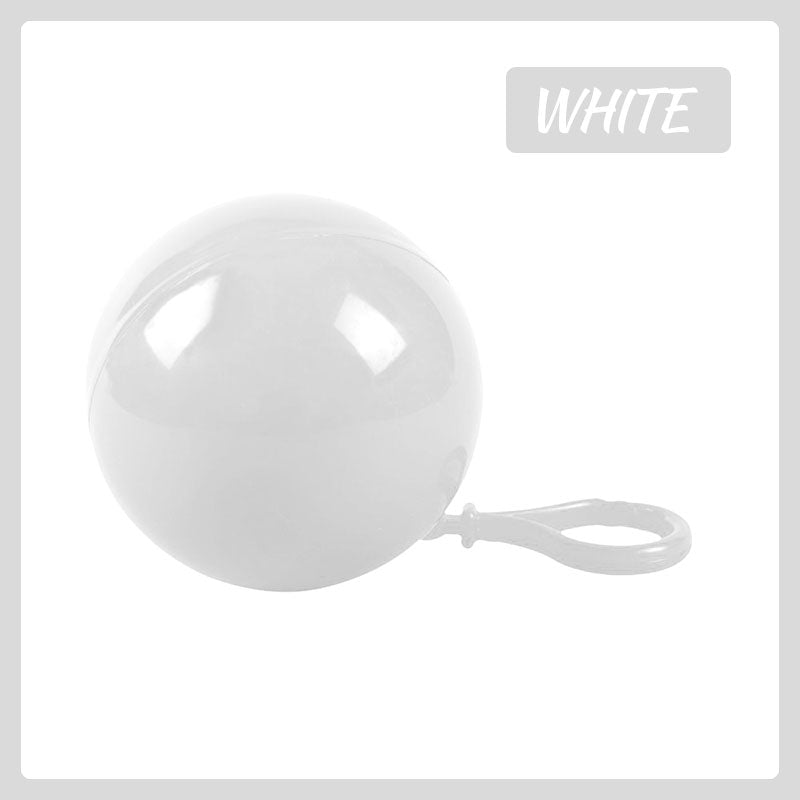 Portable Poncho Disposable Raincoat Ball Keychain