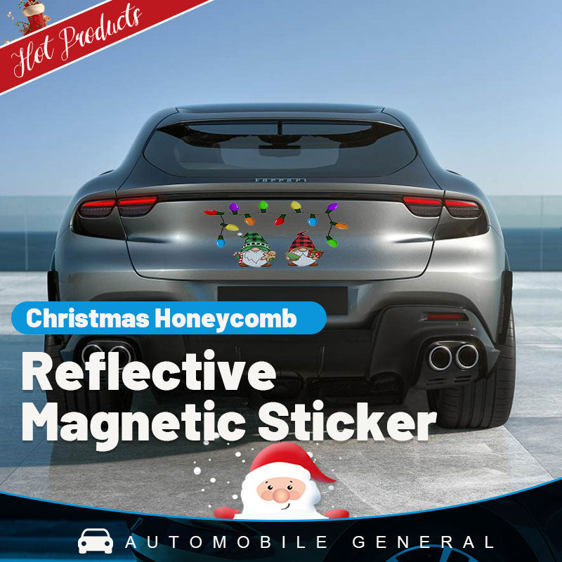 Christmas Honeycomb Reflective Magnetic Stickers