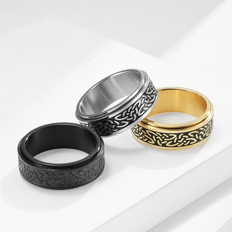 Celtic Triangle Knot Vintage Wedding Ring