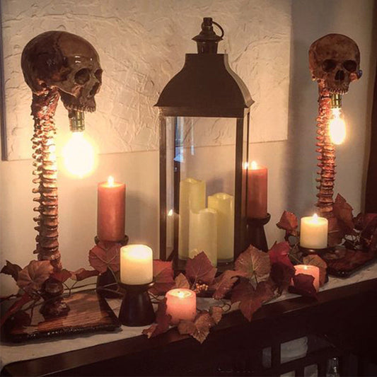 Skull Skeleton Lamp - The Carnival of Skeletons