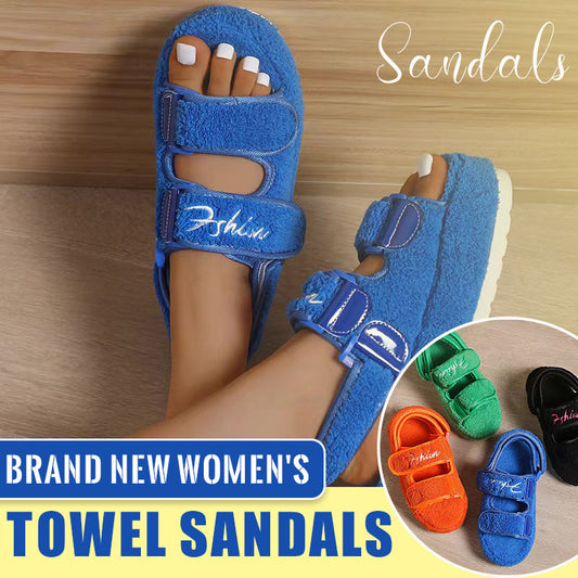 Brand New Women's Platform Towel Sandals