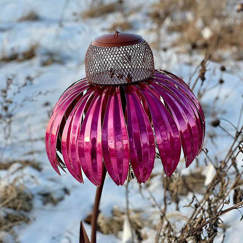 Outdoor Cone Flower Bird Feeder