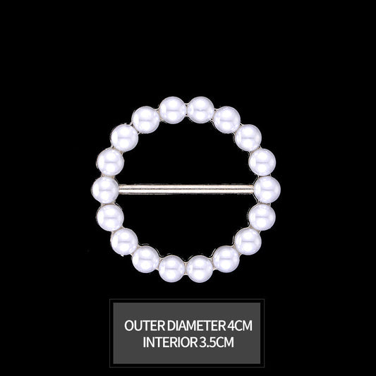 Silk Scarf Clothes Button