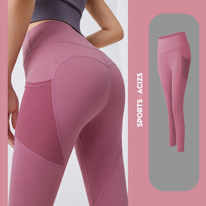 Running Leggings for Hip-lift with Pocket
