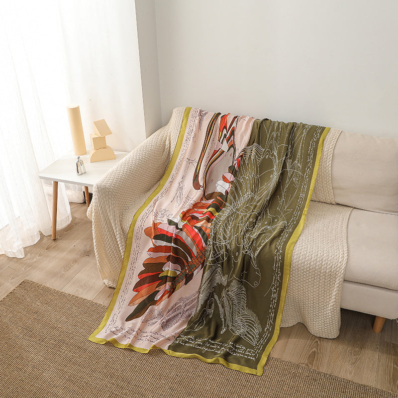 Silk Scarf Women Chiffon Shawl