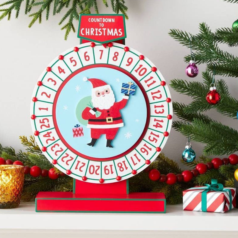 Wooden Santa Advent Calendar