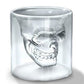 Double Walled Skull Glass Mug For Hot & Cold Drinks