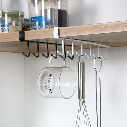 Kitchen Seamless Nail-Free 6 Hooks