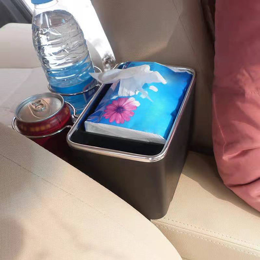 Multifunctional Car Armrest Storage Box Water Cup Holder