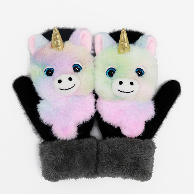 Knitted Warmth Plush Pet Gloves
