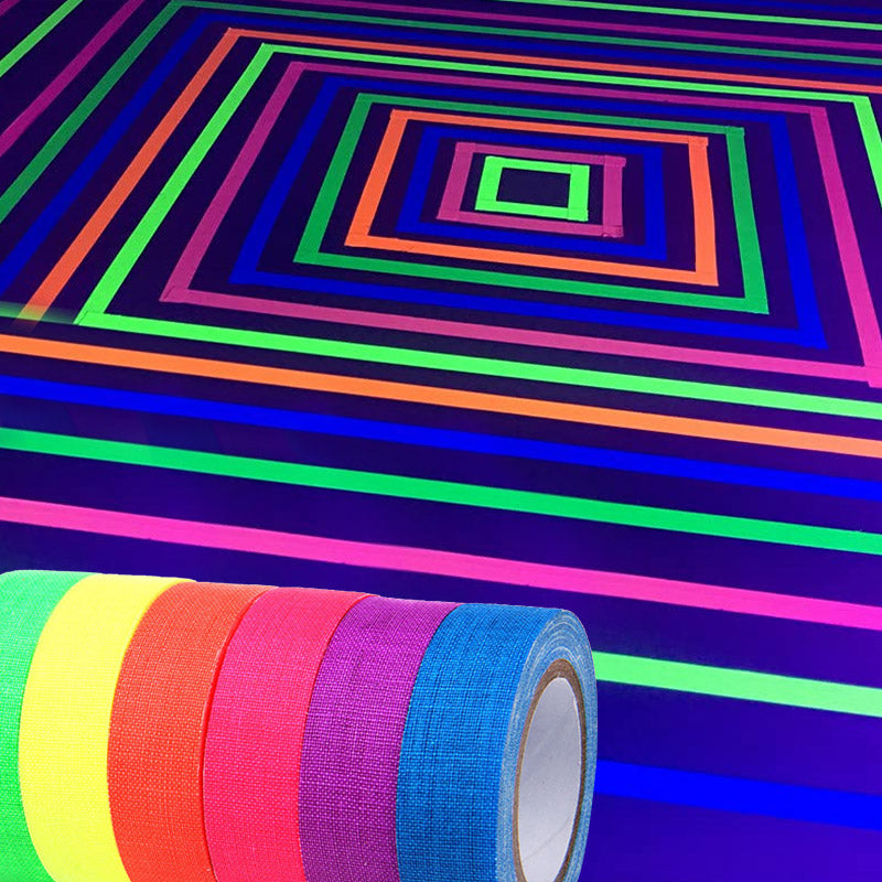 6 Colors Fluorescent Cloth Tape