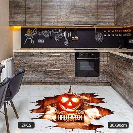 3D Pumpkin Halloween Wall Sticker