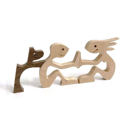 Wooden Dog Ornaments