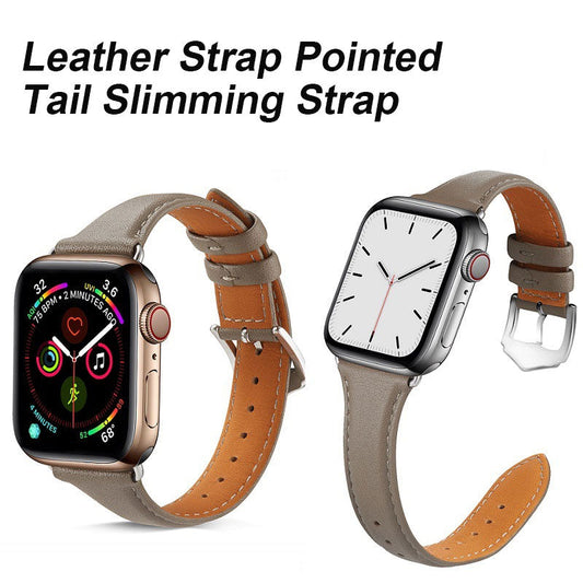 Leather Strap Pointed Tail Slimming Strap