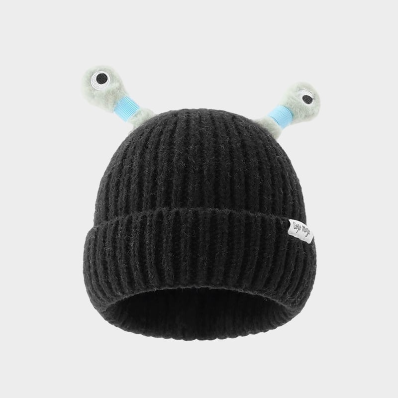 🔥Winter Parent-Child Cute Glowing Little Monster Knit Hat/Cute glowing little monster knitted hat