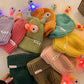 🔥Winter Parent-Child Cute Glowing Little Monster Knit Hat/Cute glowing little monster knitted hat