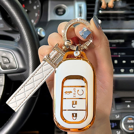 Acura Car Key Case Rhinestones Keychain