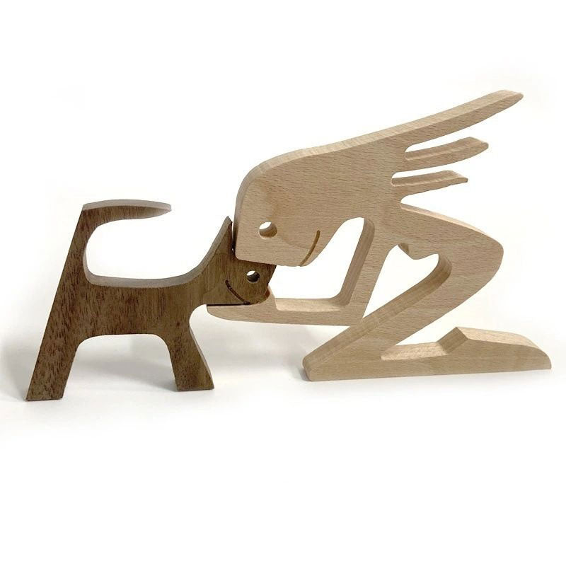 Wooden Dog Ornaments