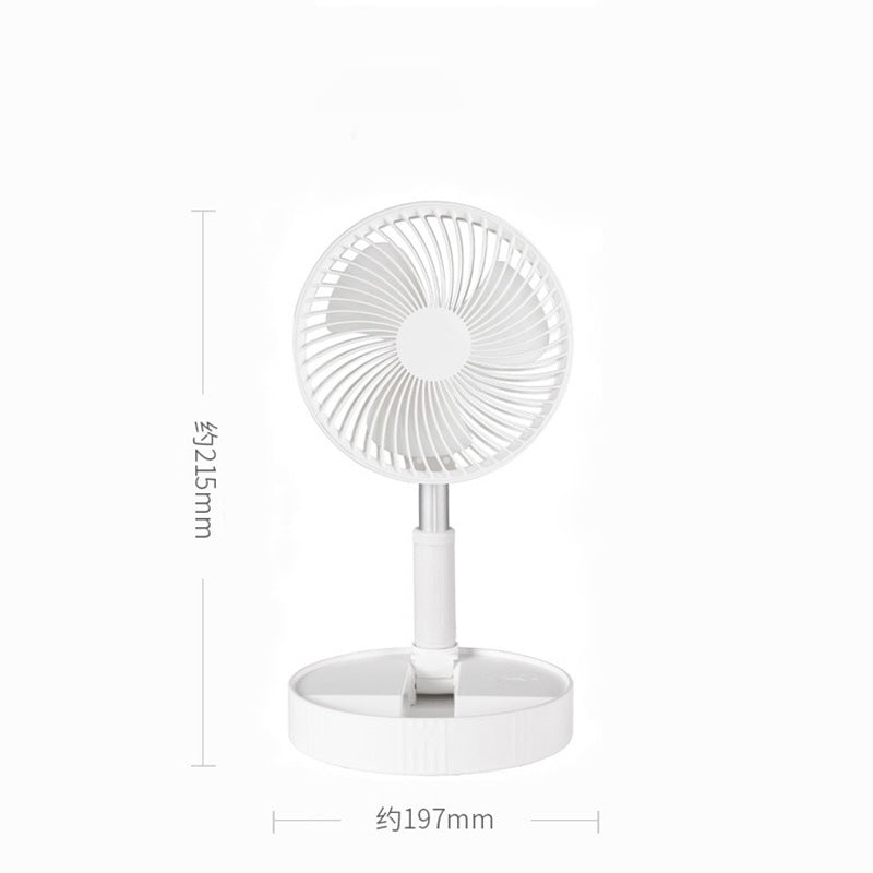 Stand Fan, Folding Portable Telescopic USB Fan