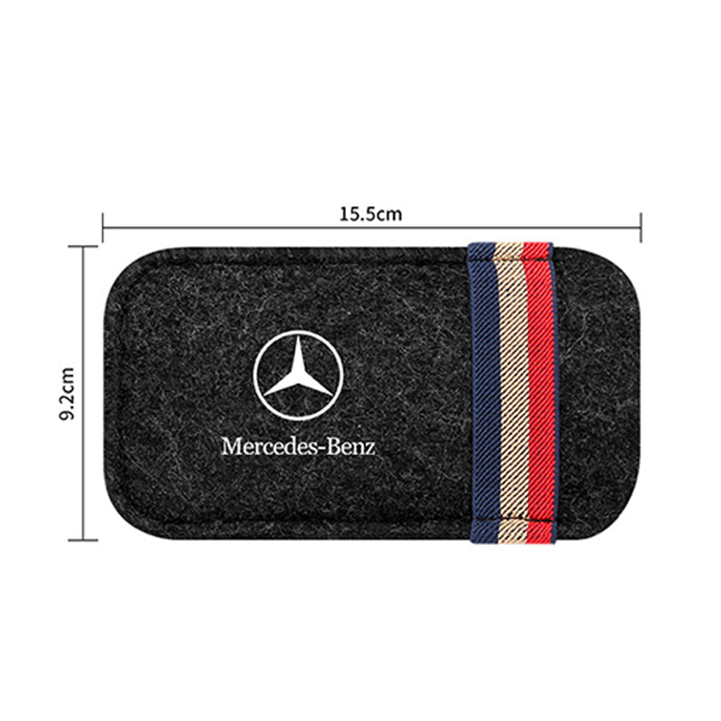 Car Visor Sunglasses Leather Holder