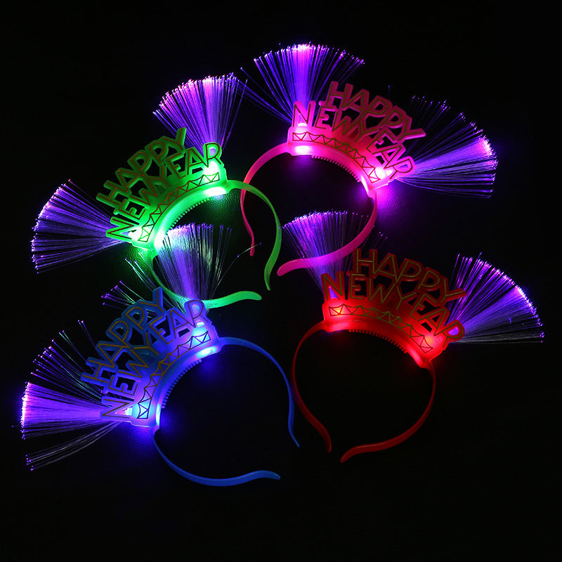 2022 LED Light Up Glasses & Crowns Headband