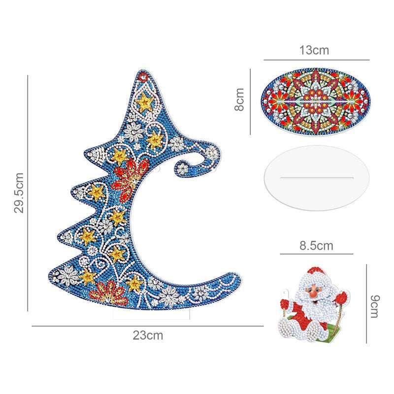 Crystal Christmas Tree Ornaments - 5D DIY Diamond Crafts