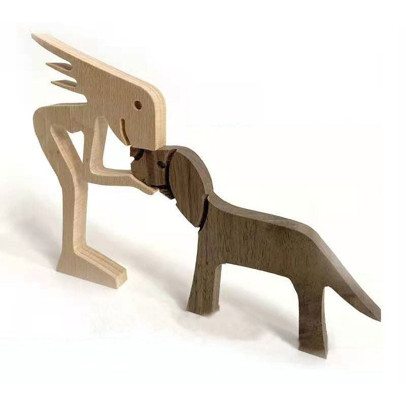 Wooden Dog Ornaments
