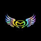 3D Angel Wings Colorful Laser Car Sticker（2PCS）
