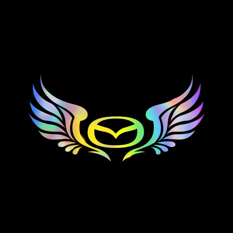 3D Angel Wings Colorful Laser Car Sticker（2PCS）