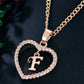 Heart A-Z Initial Letter Necklace