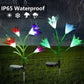 Spring Artificial Lily Solar Garden Stake Lights