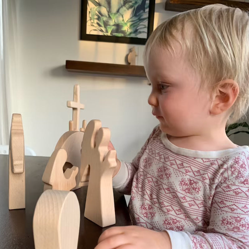 Easter Scene Wooden Decoration