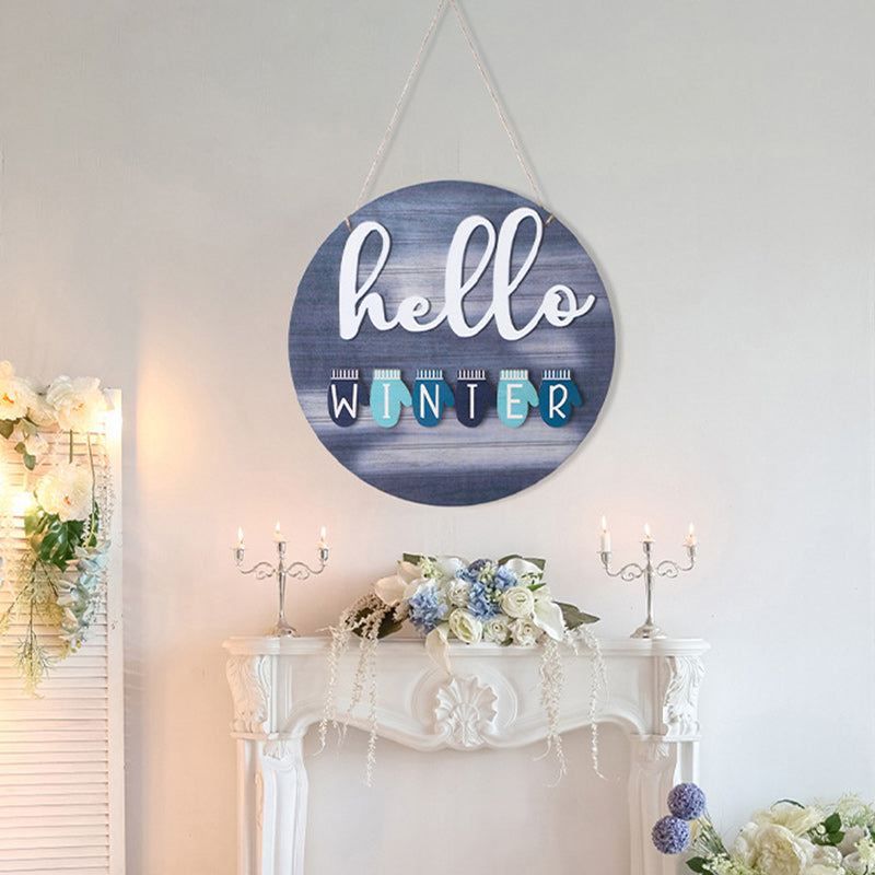 Welcome Sign in Front for Door