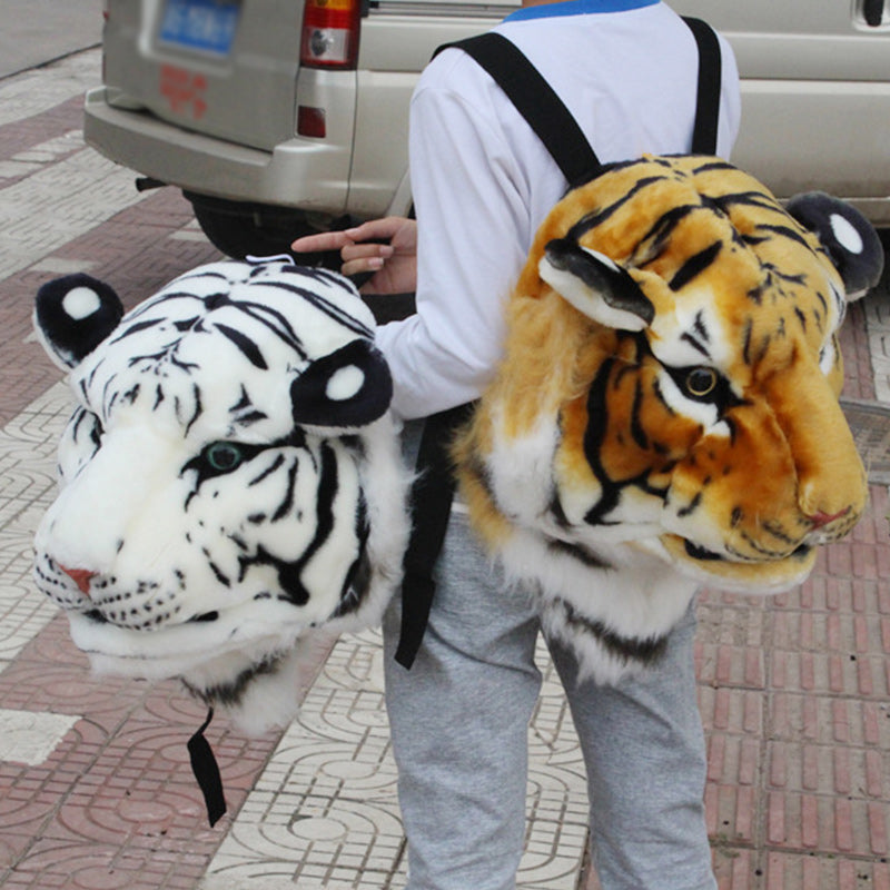 Fashion Lion & Tiger Head Backpack Multifunc Outdoor Bags