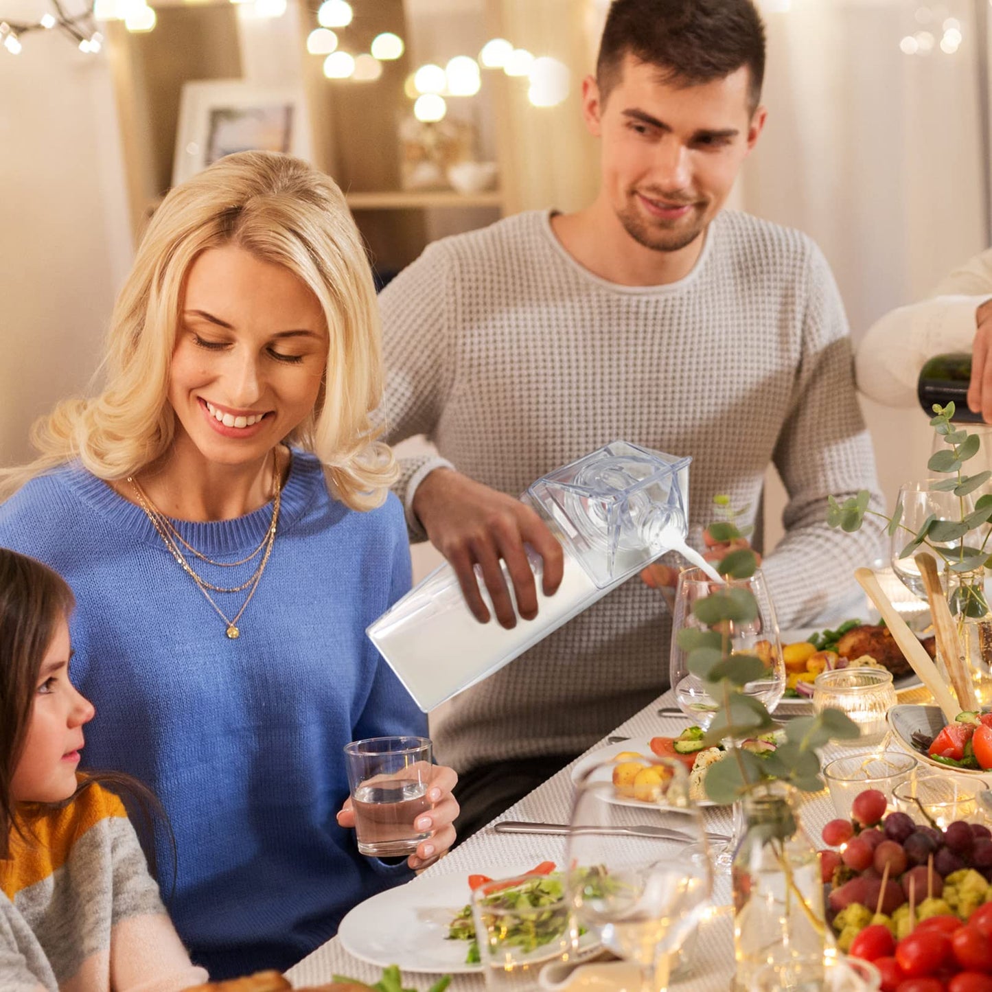 Clear Milk Carton Water Bottle✨