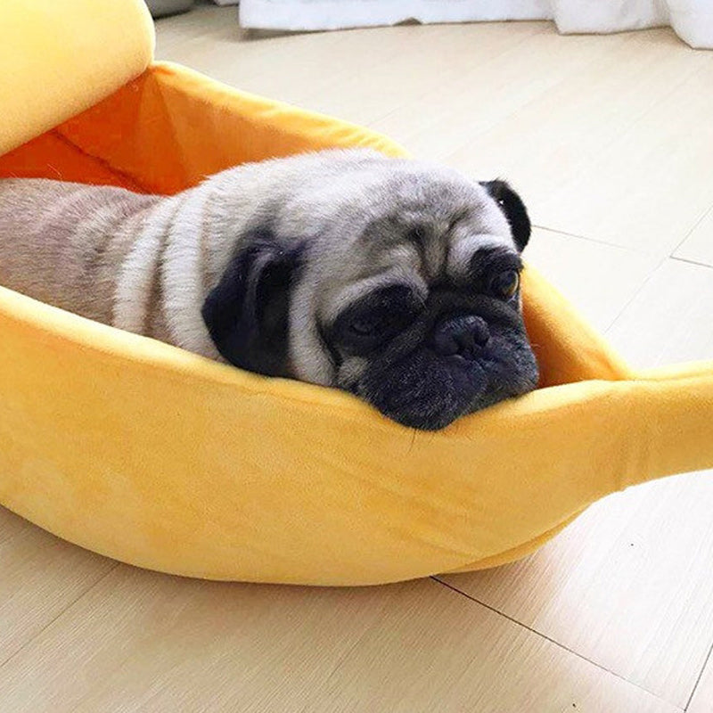 Cute Banana Pet Kennel Cat Bed House