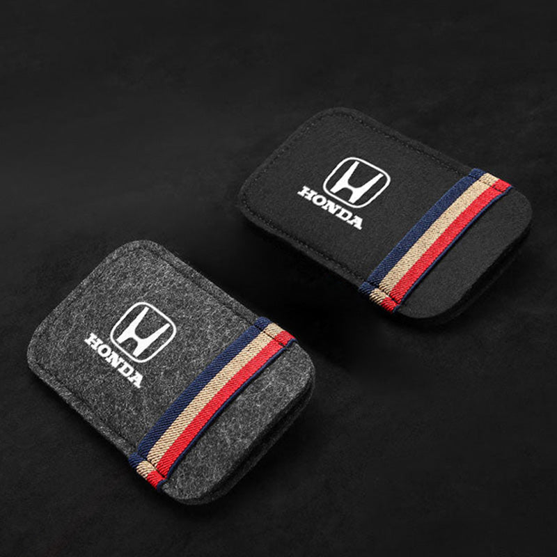 Car Visor Sunglasses Leather Holder