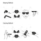 Folding Sunglasses with Slap Bracelet Arms