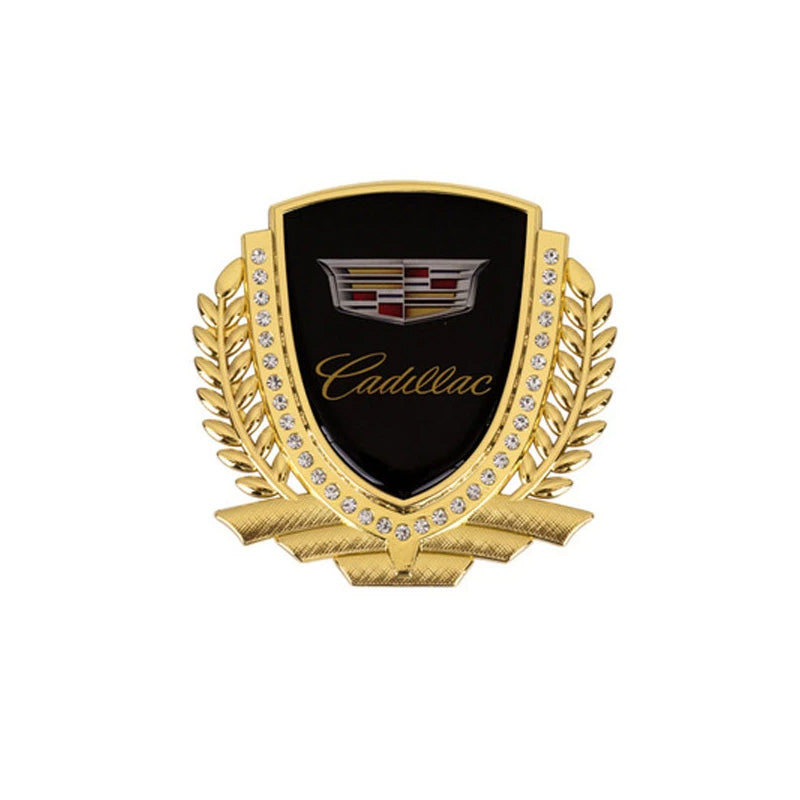 3D Wheat Ear Diamond Metal Creative Car Sticker